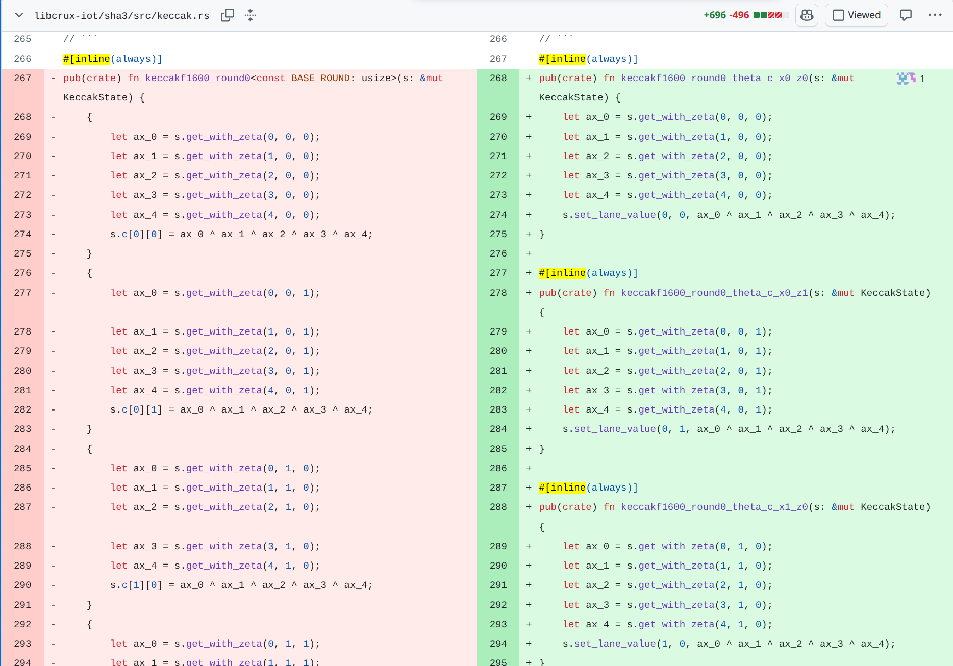 Chopping up a huge function